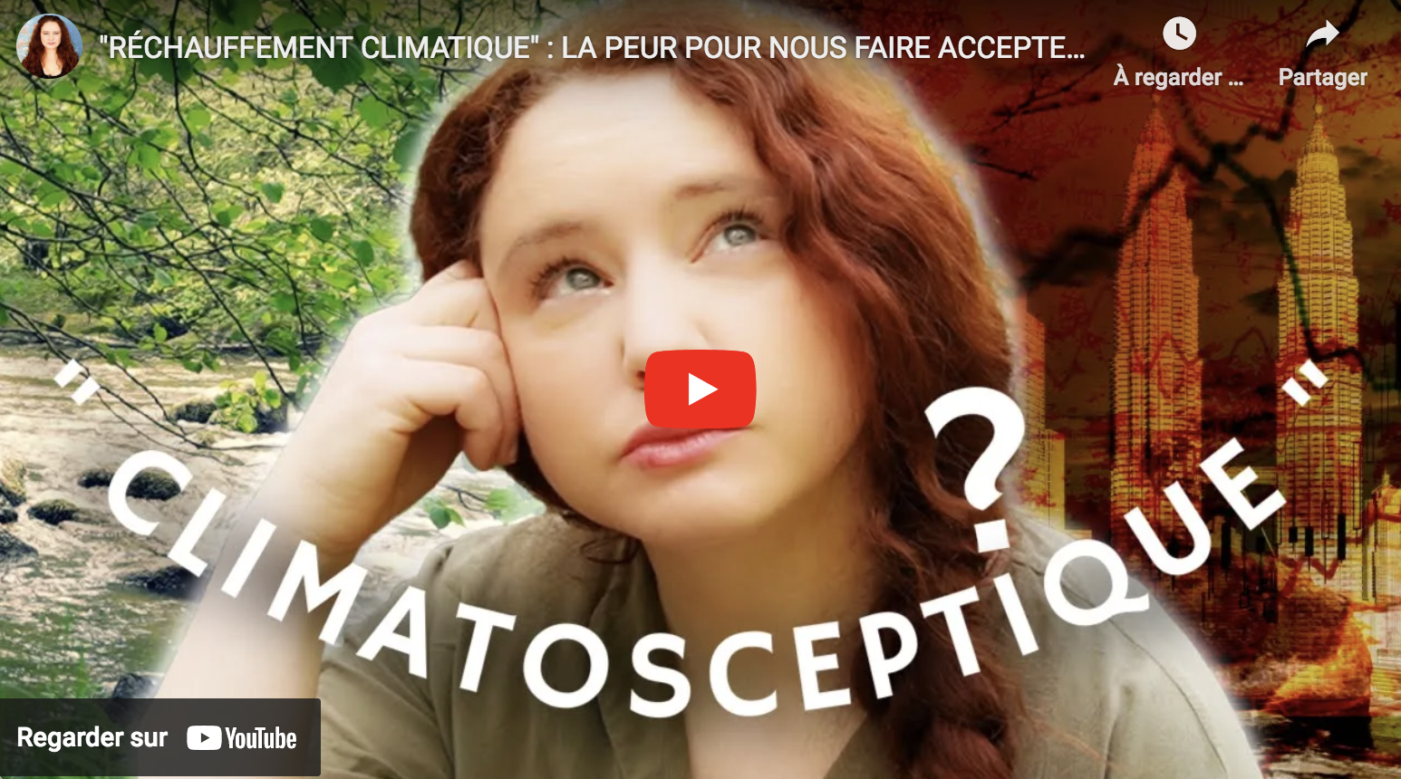 “Réchauffement climatique” : La peur pour nous faire accepter la misère (pardon, la “sobriété”) (Tatiana Ventôse)