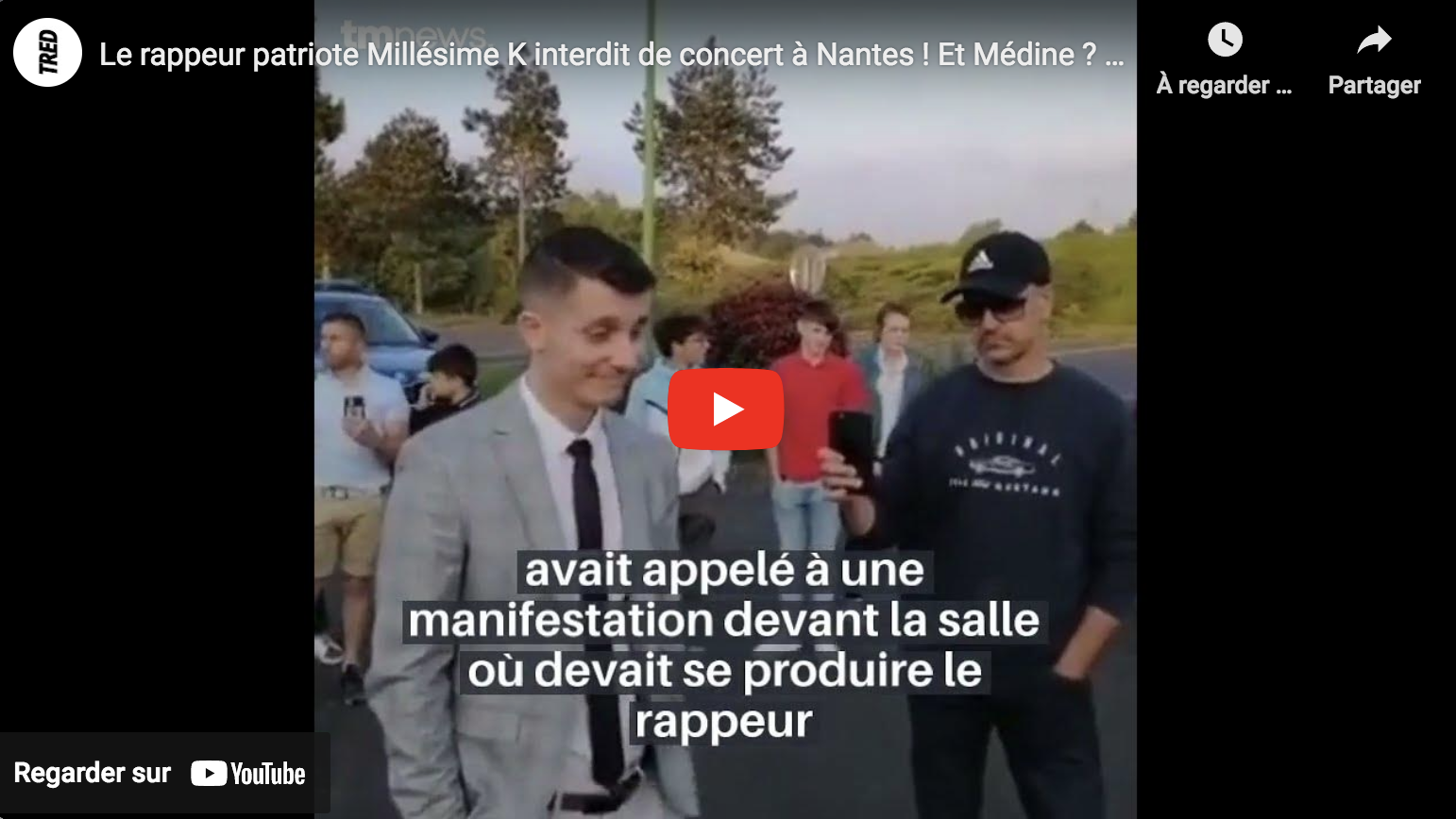 Le rappeur patriote Millésime K interdit de concert à Nantes ! Et Médine ? Toujours pas… (VIDÉO)