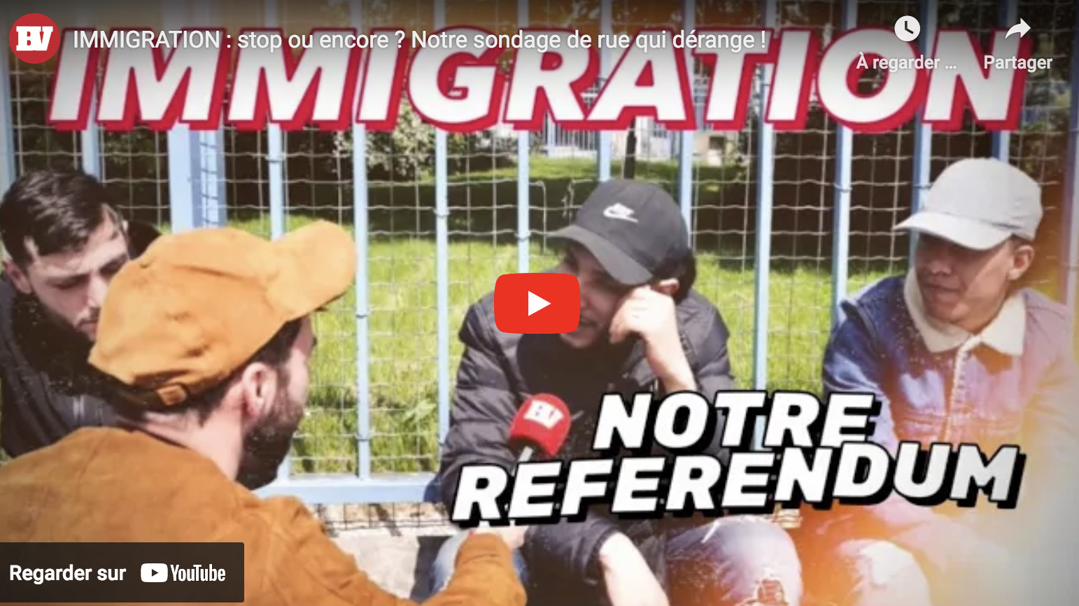 Immigration : stop ou encore ? Le sondage de rue qui dérange ! (VIDÉO)