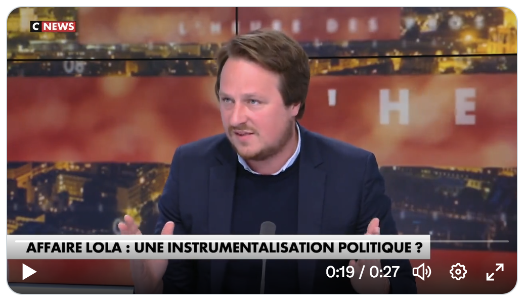 Aylan / Lola : Geoffroy Lejeune pointe la perversité de la gauche qui “fabrique le mensonge en permanence” (VIDÉO)