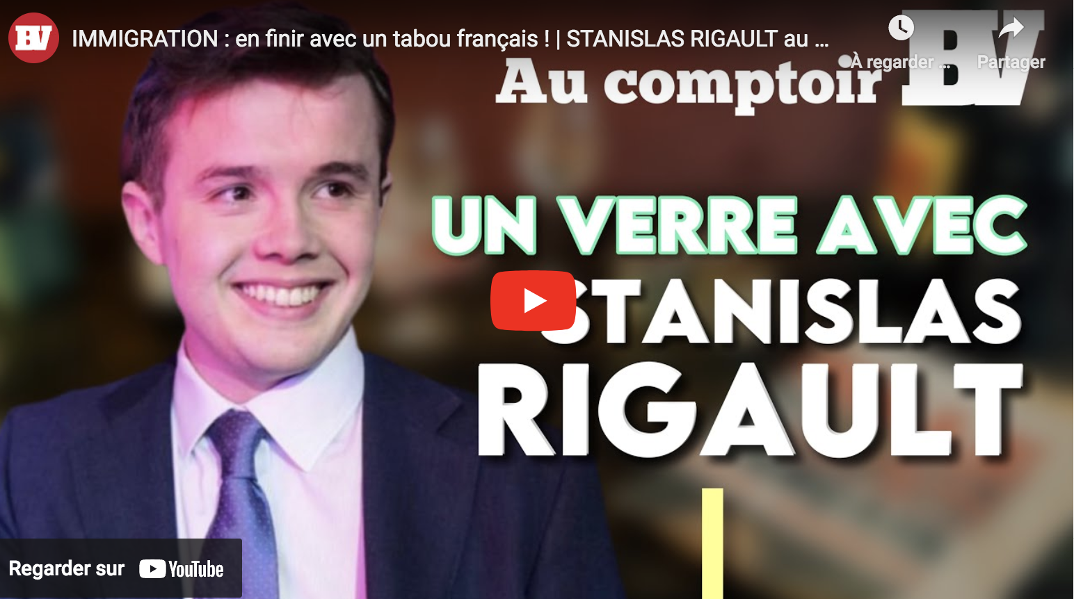 Immigration : en finir avec un tabou français ! Entretien avec Stanislas Rigault (VIDÉO)
